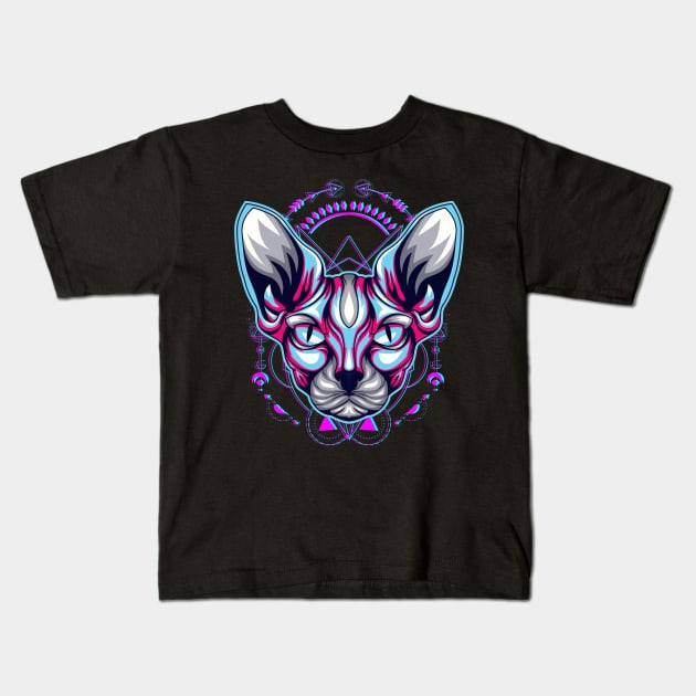 cat sphynx Kids T-Shirt by SHINIGAMII